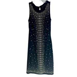 Chetta B Black Sleeveless Sheath Dress Size 2